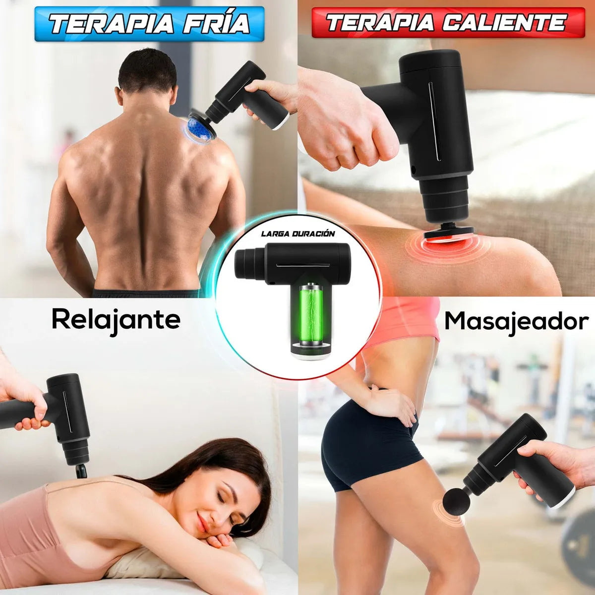Pistola Masajeadora Percutora 6 Niveles